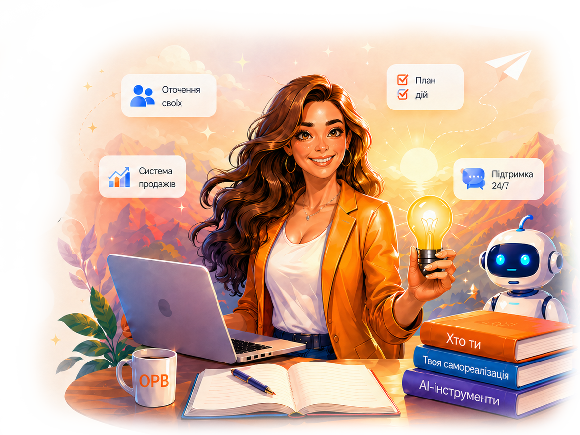 Ілюстрація клубу One Person Business